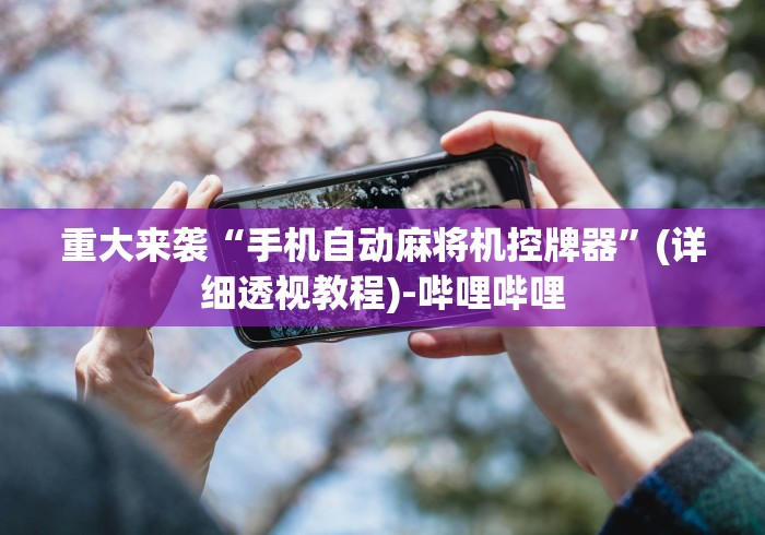 3分钟学会“运城麻将机程控器!太坑人了“原来有猫腻-知乎