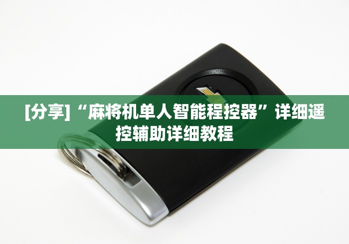 [分享]“麻将机单人智能程控器”详细遥控辅助详细教程