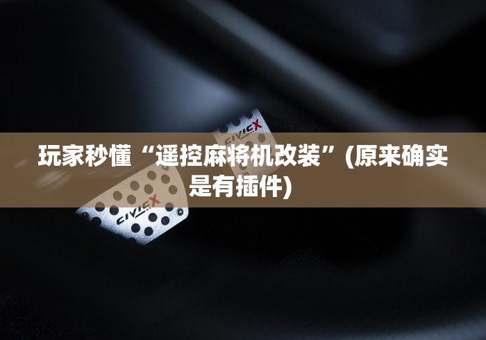 专家分析“麻将机程序免安装教程”详细遥控辅助详细教程