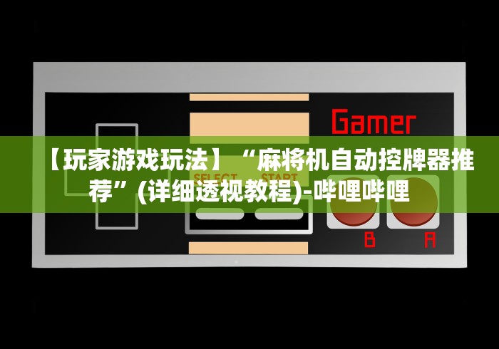 终于发现了“安装麻将机程控器违法吗(详细透视教程)-哔哩哔哩！
