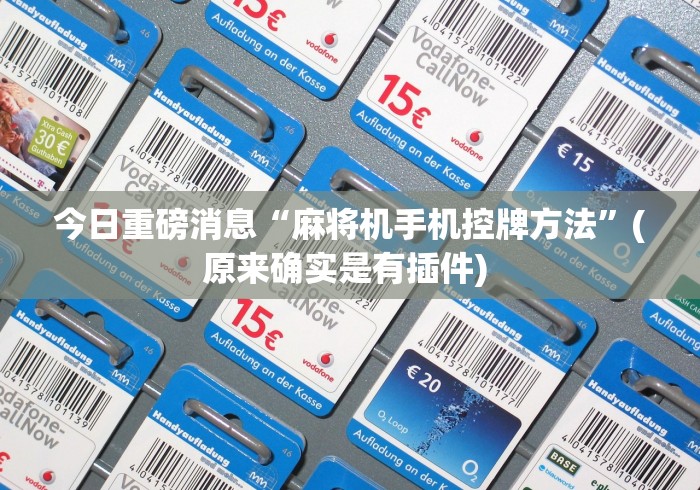 分享实测辅助普通麻将机有免安装随意控牌器”！详细开挂教程-知乎