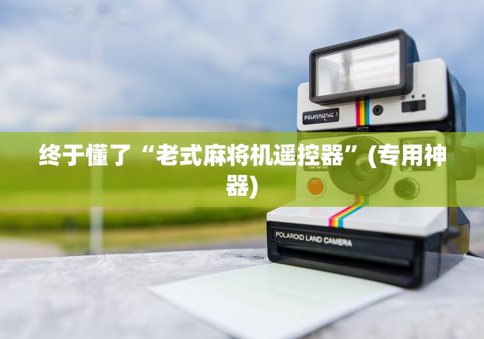 终于懂了“老式麻将机遥控器”(专用神器)