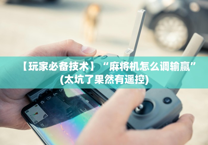 【玩家必备技术】“麻将机怎么调输赢”(太坑了果然有遥控)