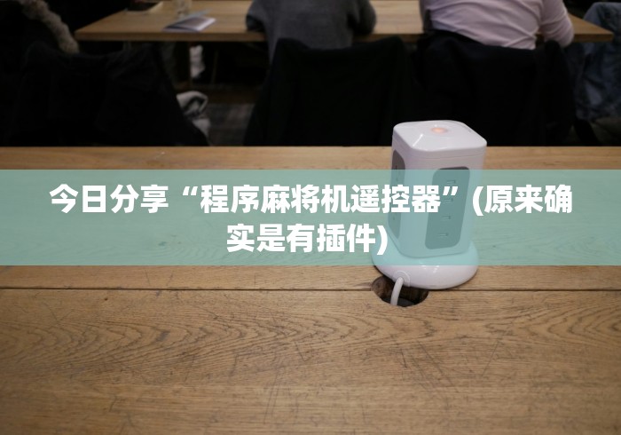 今日分享“程序麻将机遥控器”(原来确实是有插件) 