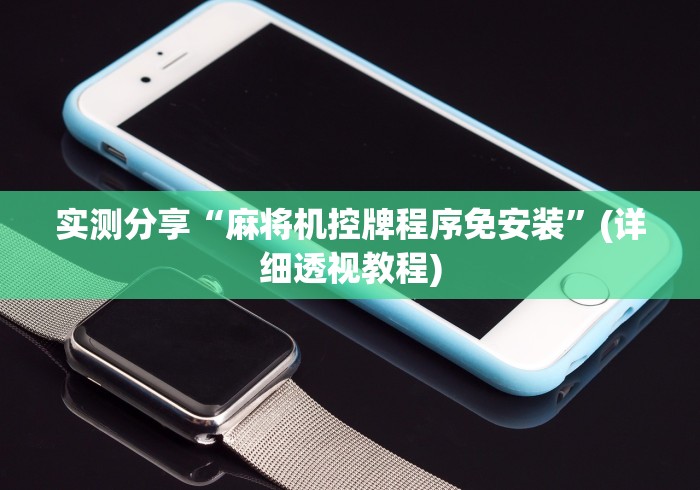 实测分享“麻将机控牌程序免安装”(详细透视教程)