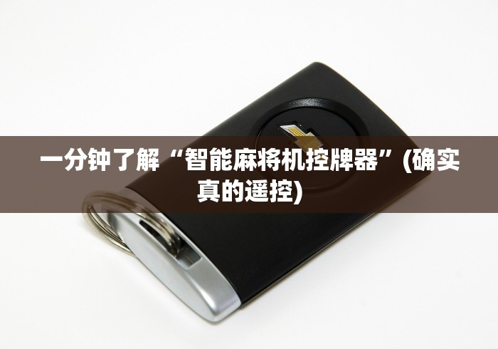 一分钟了解“智能麻将机控牌器”(确实真的遥控)