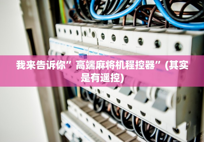 【玩家必看实操】“龙华麻将机程控器”-揭秘遥控教程分享