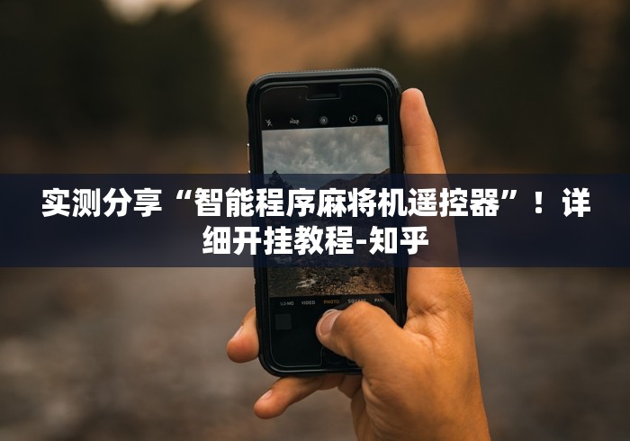 实测分享“智能程序麻将机遥控器”！详细开挂教程-知乎