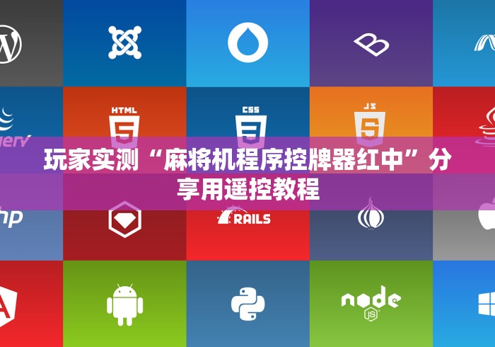 玩家实测“麻将机程序控牌器红中”分享用遥控教程