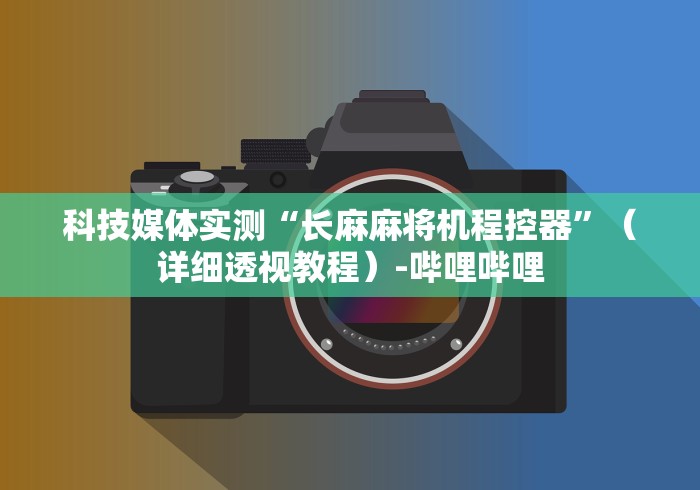 科技媒体实测“长麻麻将机程控器”（详细透视教程）-哔哩哔哩