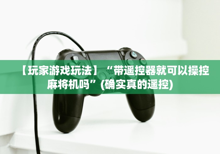 【玩家游戏玩法】“带遥控器就可以操控麻将机吗”(确实真的遥控)