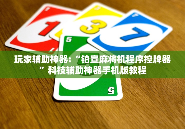 玩家辅助神器:“铂宣麻将机程序控牌器”科技辅助神器手机版教程