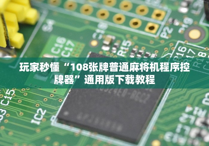 玩家秒懂“108张牌普通麻将机程序控牌器”通用版下载教程
