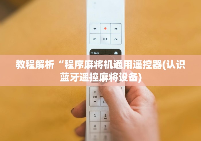 教程解析“程序麻将机通用遥控器(认识蓝牙遥控麻将设备)