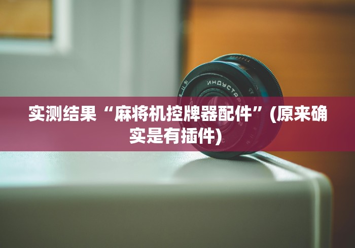 实测结果“麻将机控牌器配件”(原来确实是有插件) 实测结果“麻将机控牌器配件”(原来确实是有插件)