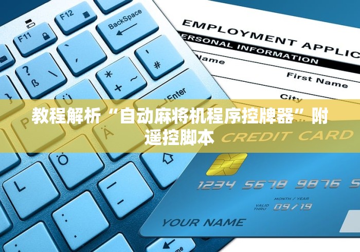 教程解析“自动麻将机程序控牌器”附遥控脚本