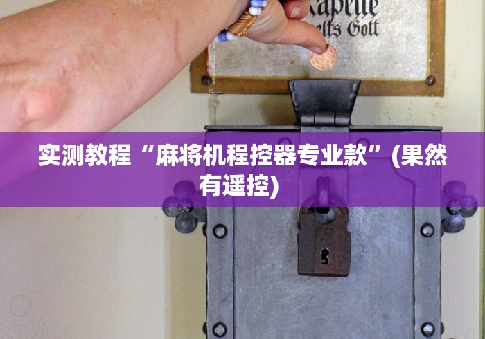 实测教程“麻将机程控器专业款”(果然有遥控) 