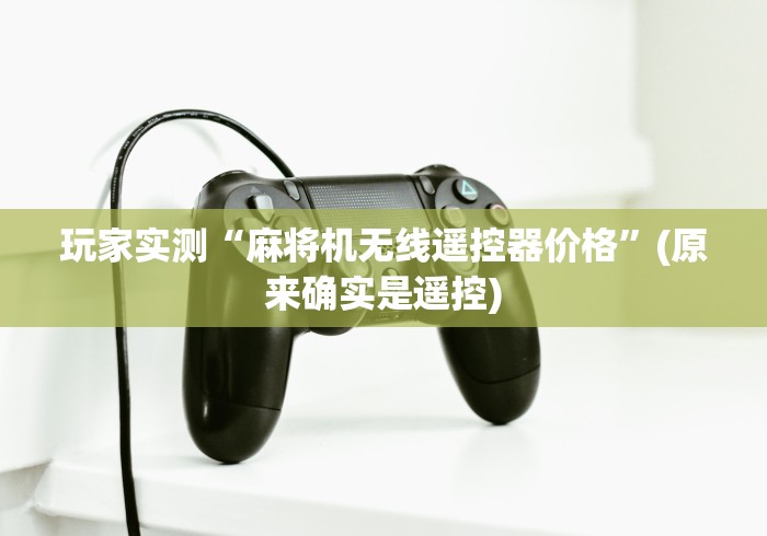 玩家实测“麻将机无线遥控器价格”(原来确实是遥控)