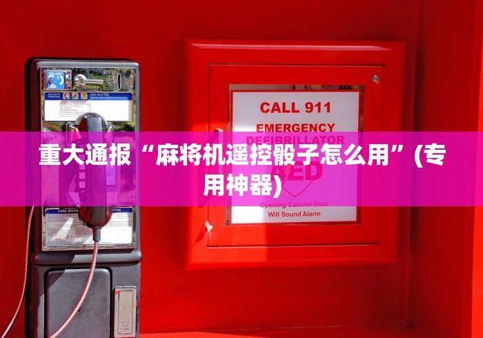 重大通报“麻将机遥控骰子怎么用”(专用神器)