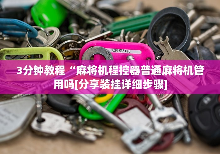 3分钟教程“麻将机程控器普通麻将机管用吗[分享装挂详细步骤]