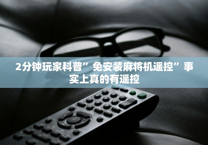 2分钟玩家科普”免安装麻将机遥控”事实上真的有遥控