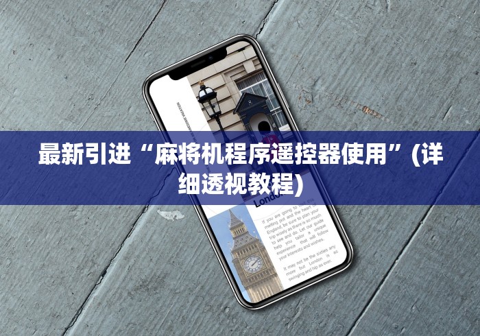 最新引进“麻将机程序遥控器使用”(详细透视教程)