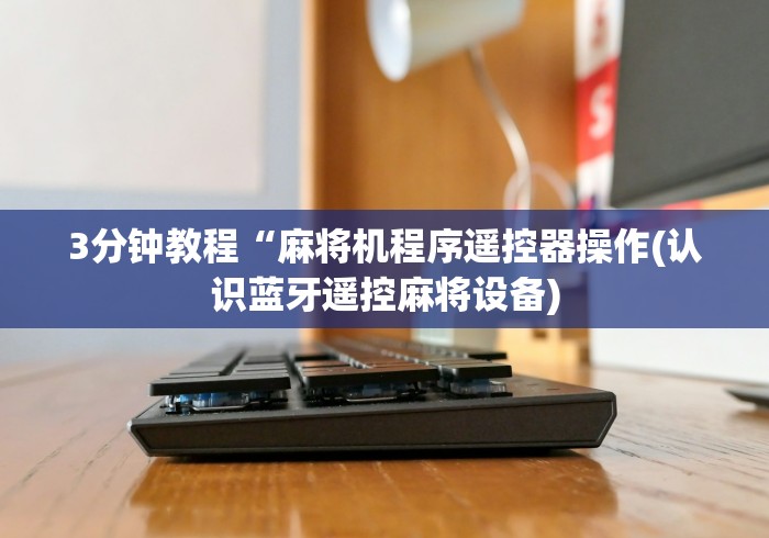 3分钟教程“麻将机程序遥控器操作(认识蓝牙遥控麻将设备)