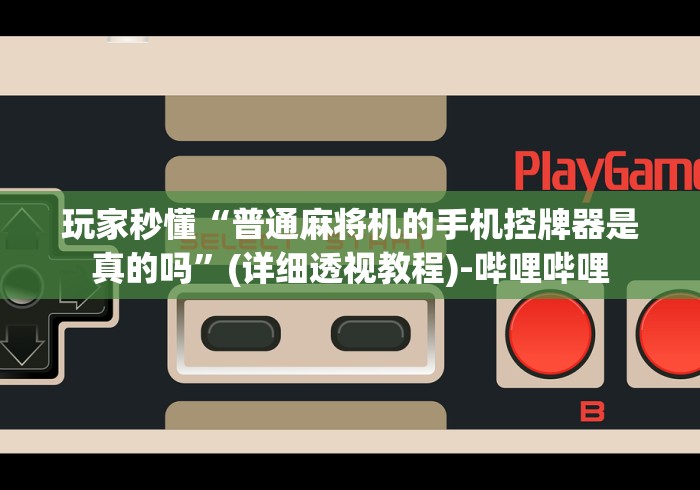 玩家秒懂“普通麻将机的手机控牌器是真的吗”(详细透视教程)-哔哩哔哩