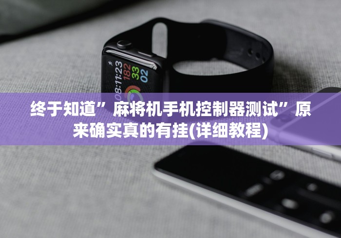 终于知道”麻将机手机控制器测试”原来确实真的有挂(详细教程)