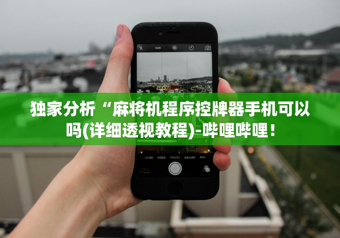 独家分析“麻将机程序控牌器手机可以吗(详细透视教程)-哔哩哔哩！