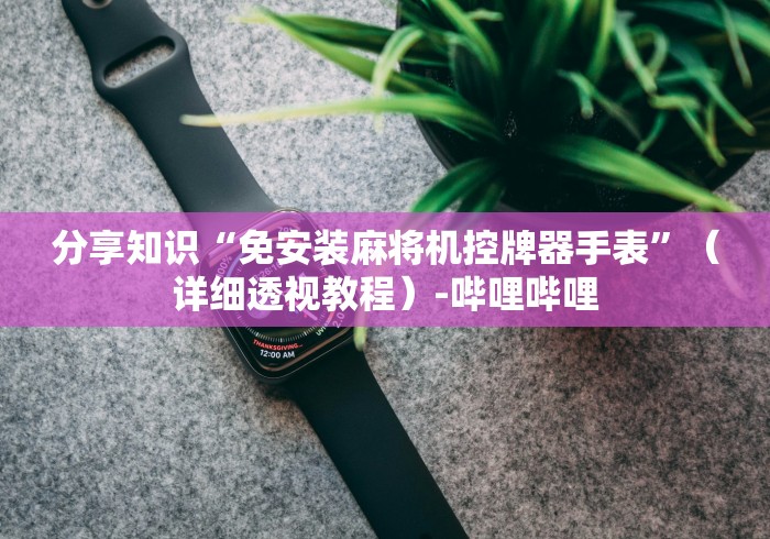 分享知识“免安装麻将机控牌器手表”（详细透视教程）-哔哩哔哩